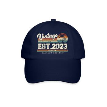 2023 Vintage Vintage Retro Birthday Gift - Baseball Cap - blue/blue - Front