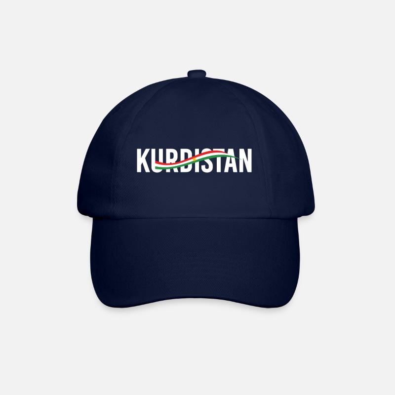 Drapeau du Kurdistan,Kurdistan,Syrie,Irak,Iran,Drapeau - Casquette classique - bleu/bleu