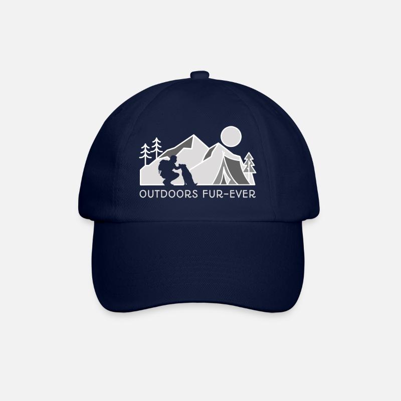 Outdoors Fur-Ever Camping Mountain Dog - Baseball Cap - blue/blue