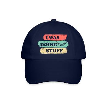 I was doing stuff - Hammock vintage - Baseball Cap - blue/blue - Front