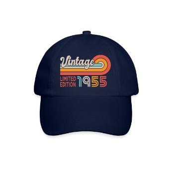 1955 Geburtstag Jahrgang 1955 - Baseballkappe - Blau/Blau - Vorne