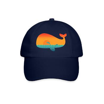 Whale (sun) - Baseball Cap - blue/blue - Front