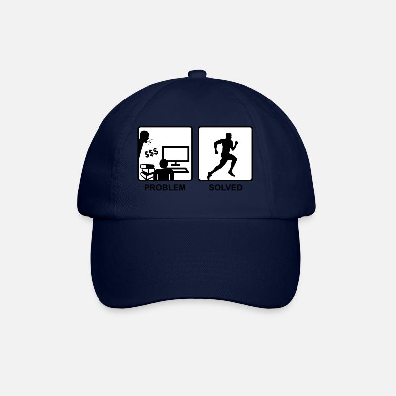 Running solves problems - Man - Casquette classique - bleu/bleu