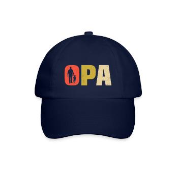 Opa und Enkel Geschenk für Großvater mit Enkel - Baseballkappe - Blau/Blau - Vorne