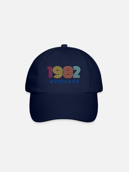 Année 1982 - Casquette classique - bleu/bleu