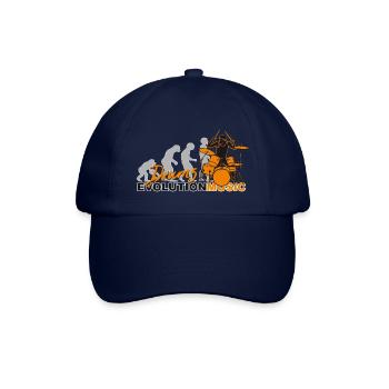 Drums, drummer, drums, evolution music - Baseball Cap - blue/blue - Front