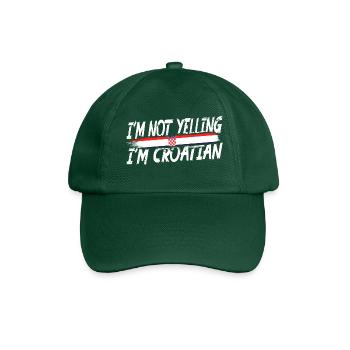 Je ne crie pas que je suis croate - Casquette classique - vert bouteille - Devant