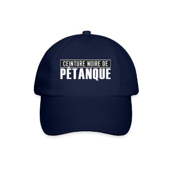 ceinture noire de petanque cadeau humour pétanque - Casquette classique - bleu/bleu - Devant