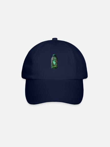 Dschungel Flasche Zeichnung - Baseballkappe - Blau/Blau