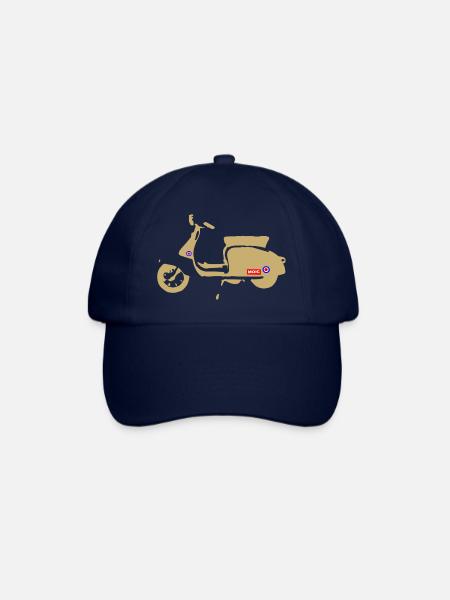 Retro Scooter - Baseball Cap - blue/blue