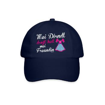 Dirndl drogt Freundin - Baseballkappe - Blau/Blau - Vorne