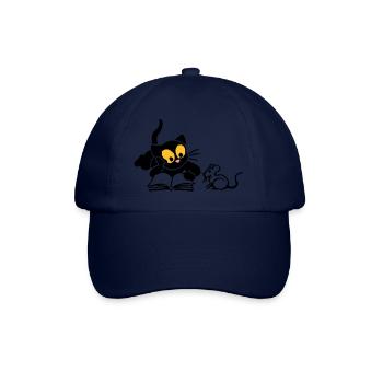 Chaton à la lecture - Casquette classique - bleu/bleu - Devant