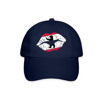Kussmund (Berlin) - Baseballkappe - Blau/Blau - Vorne