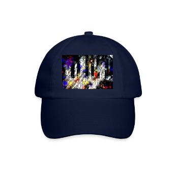 Touches de piano et modèle de partition musicale wsstd - Casquette classique - bleu/bleu - Devant
