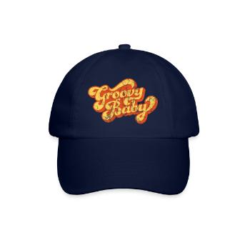 Groovy Baby - Vintage Style Design - Baseball Cap - blue/blue - Front