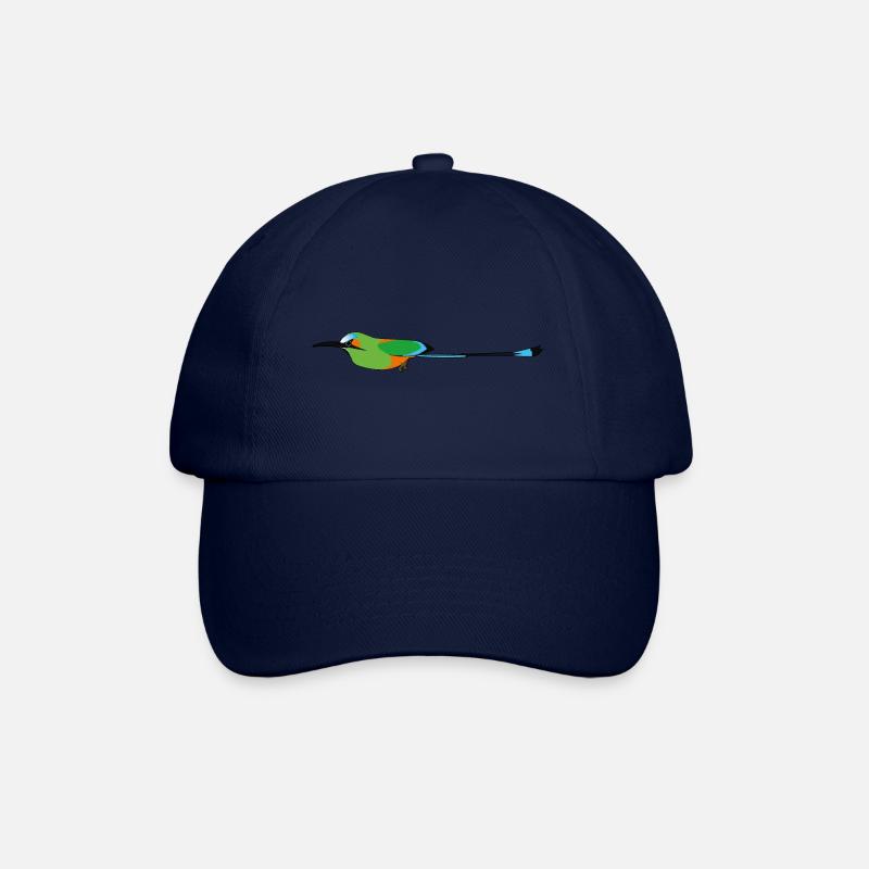 Türkisbrauen-Motmot (Torogoz/Guardabarranco) - Baseballkappe - Blau/Blau