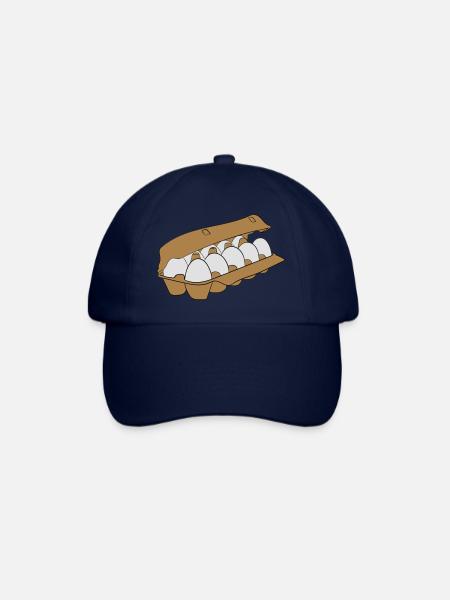 Eierkarton - Baseballkappe - Blau/Blau