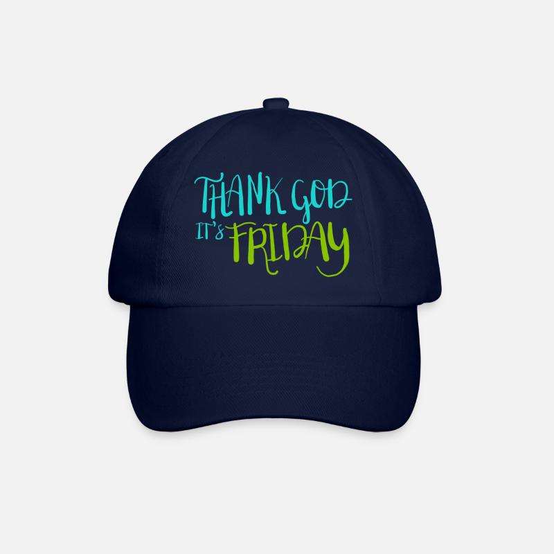 thank god its friday - Baseballkappe - Blau/Blau