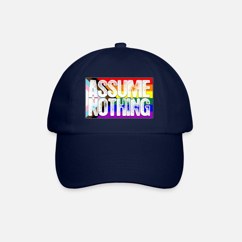 Assumez rien LGBTQ Progress Pride Flag - Casquette classique - bleu/bleu