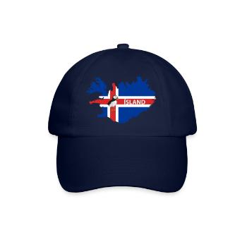 Drapeau de l’Islande Puffin Iceland Design - Casquette classique - bleu/bleu - Devant