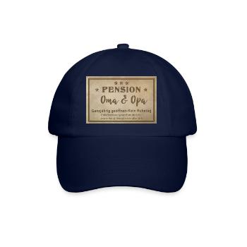 Pension, Oma und Opa - Baseballkappe - Blau/Blau - Vorne