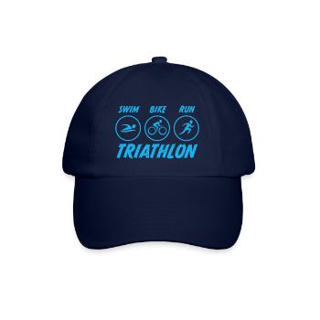 triathlon - Baseballkappe - Blau/Blau - Vorne