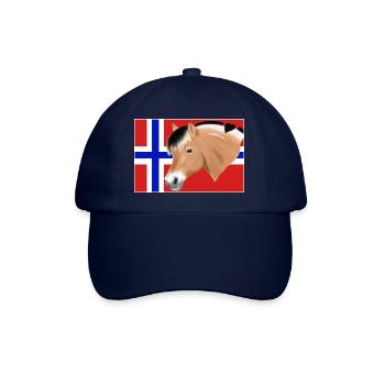 Cheval norvégien avec pavillon - Casquette classique - bleu/bleu - Devant