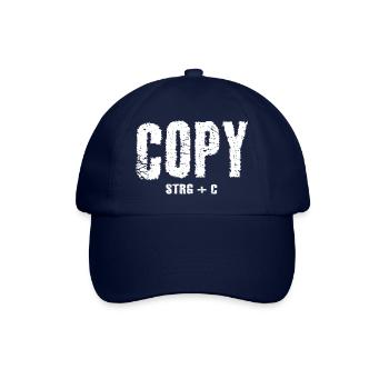 Copy STRG+C - Baseballkappe - Blau/Blau - Vorne