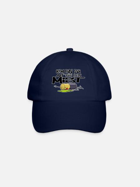 Ich bin zu alt für den mist - Baseballkappe - Blau/Blau