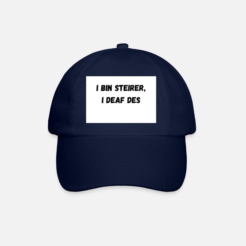 I bin steirer i deaf des 1 - Baseballkappe - Blau/Blau
