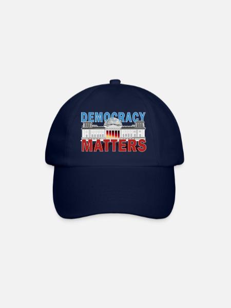 Demokratie Democracy Matters Bundestag Berlin - Baseballkappe - Blau/Blau