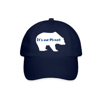 Eisbär Klimaschutz Klimawandel Klima - Baseballkappe - Blau/Blau - Vorne