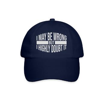 I may be wrong - Baseball Cap - blue/blue - Front