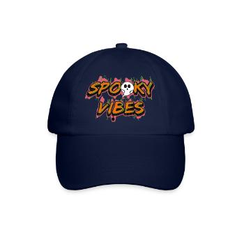 Sweet Ghosts Halloween Sayings Spooky Vibes - Baseball Cap - blue/blue - Front