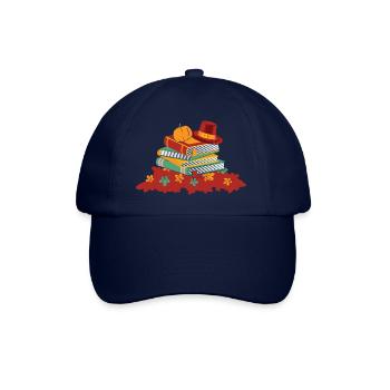Thanksgiving Book Lover - Casquette classique - bleu/bleu - Devant