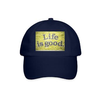 Life is Good Graffiti - Baseballkappe - Blau/Blau - Vorne