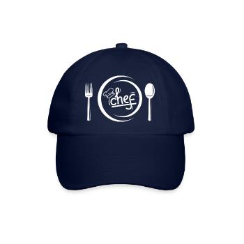 Chef étoilé cuisinier - Casquette classique - bleu/bleu - Devant