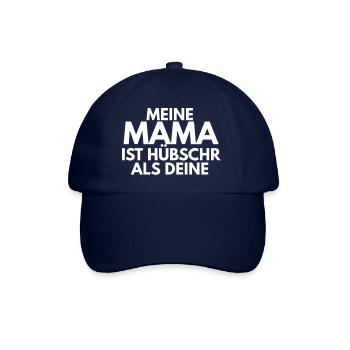 meine Mama ist Hünschrt als Deine - Baseballkappe - Blau/Blau - Vorne