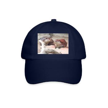 Asiatischer Zwergotter (Zwergotter) - Baseballkappe - Blau/Blau - Vorne