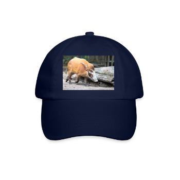 cochon de brousse ou porc de rivière rouge Pinselohrschwein - Casquette classique - bleu/bleu - Devant