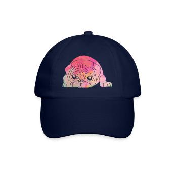 Pug Face - The Cute Companion - Baseball Cap - blue/blue - Front