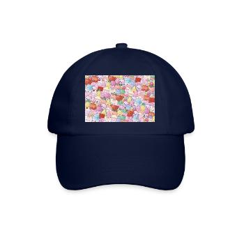 cute pattern - Baseball Cap - blue/blue - Front