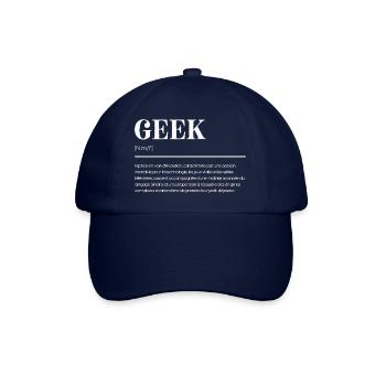 Geek: Définition Drôle - Cadeau Original - Casquette classique - bleu/bleu - Devant