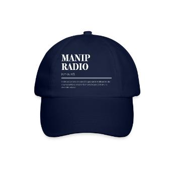 Manip Radio: Définition Drôle - Cadeau Unique - Casquette classique - bleu/bleu - Devant