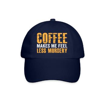 Le café me fait me sentir moins meurtrier - Casquette classique - bleu/bleu - Devant