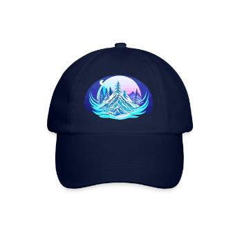 Winter night - Baseball Cap - blue/blue - Front