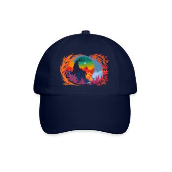 Gefallene Nacht - Baseballkappe - Blau/Blau - Vorne