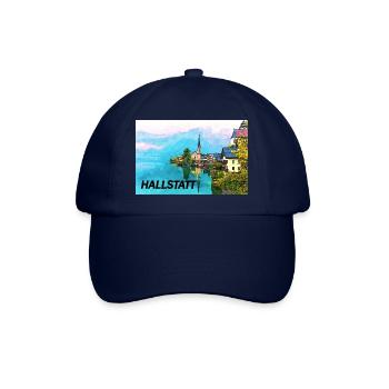 Hallstatt künstlerisch - Baseballkappe - Blau/Blau - Vorne