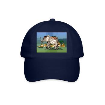 Éléphant - Casquette classique - bleu/bleu - Devant