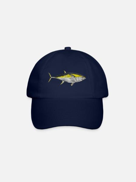 Gelbflossenthunfisch Sportfischer Angler Ahi Fisch - Baseballkappe - Blau/Blau